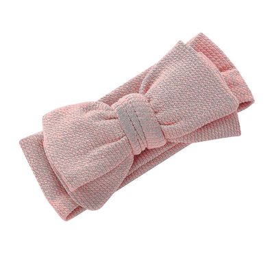 Baby Bowknot pandebånd Spædbarn dreng pige bomuldshårbånd Kiddie Hår tilbehør Pink 1