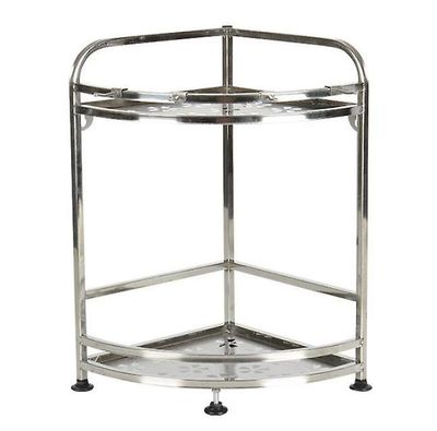 Ruili Skridsikker 2-tier Hjørne kabinet Arrangører Køkken Spice Krydderi Krydderi Hylde Rack