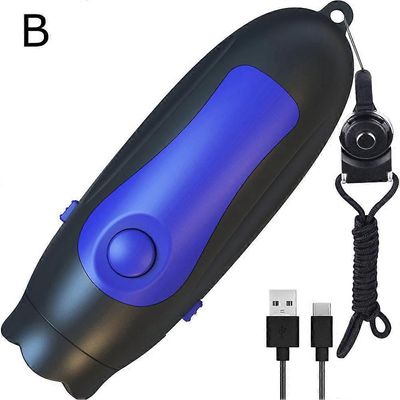 Elektroninen pilli USB-latauksella, hätäpilli erotuomariopettajalle Sininen