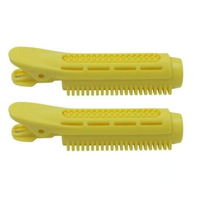 2pcs Hair Curler Clips Klemmer Rødder Perm Stænger Styling Rollers Fluffy Diy Hair Tools Hair Root Volume Clip Hår klip til kvinder Gul