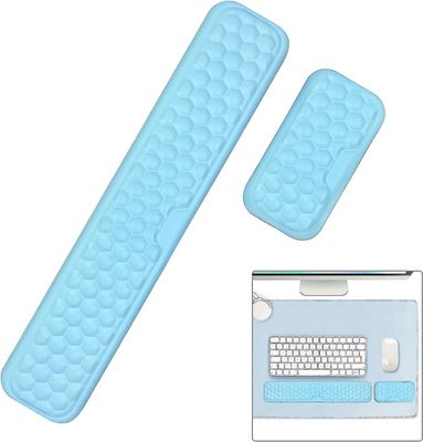 Tastatur håndledsstøtte sæt, ergonomisk håndledsstøttemåtte Memory Foam mus håndledsmat skridsikker, smertelindring - Premium til gaming computer n...