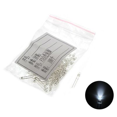 100kpl 3MM valodiodi kirkas valo hyvä vakaus LED suuritehoinen LED-säteilevä diodi yleiseen valaistukseen JIKAIX Valkoinen