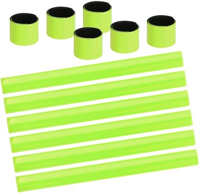 Xqday Reflekterende bands, 12pcs Snap armbånd, Slap armbånd, Sikkerhed Band, Reflekterende, Reflekterende Band for Børn, Voksne, Drenge og Piger i ...