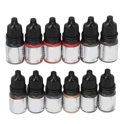 2025 Uusin malli 12 väriä 60 ml Microblading Practice Pigment Meikki Huulet Silmä...