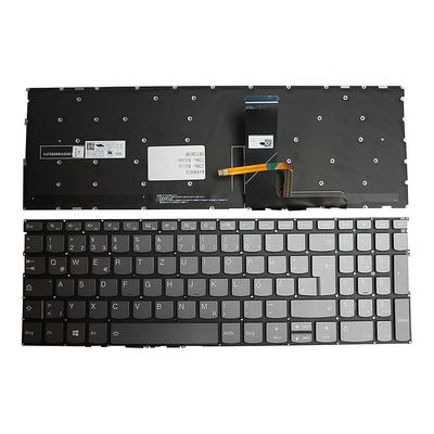 Power4Laptops Lenovo IdeaPad 720S-15IKB baggrundsbelyst grå tysk layout udskiftning laptop tastatur