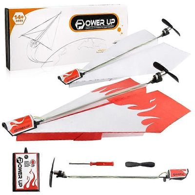 DIY sähköinen paperilentokone lasten lelu moottoroitu taitettava lentokonemalli potkurilla