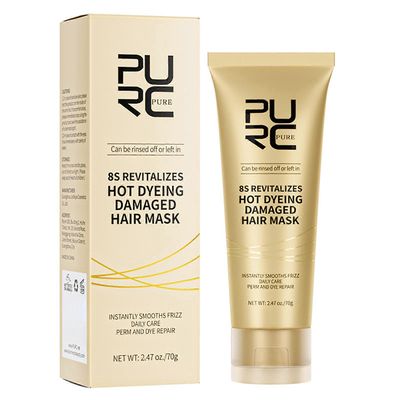 8 Seconds Instant Repair -hiusnaamio, Leave-in keratin hiusnaamio, elvyttää vaurioituneita ja värjättyjä hiuksia, pörröisyyden hallinta SOL LORA