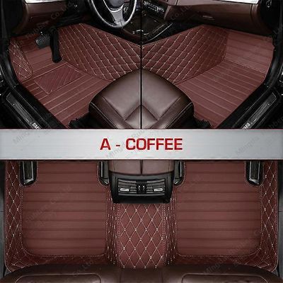 Auton lattiamatot Alfa Romeo Stelviolle 2017 2018 2019 2020 Custom auto foot Pads auton mattosuoja Kahvi