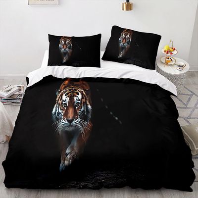 Skeleton K20 Skeleton Sengetøj Quilt Cover Skeleton Tredelt sæt 3d Digital 220cm