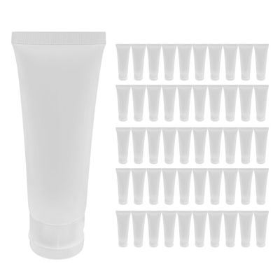 50pcs 50ml Frosted Clear Plastic Soft Tubes Tom Kosmetisk Cream Emulsion Lotion Emballasje Containe
