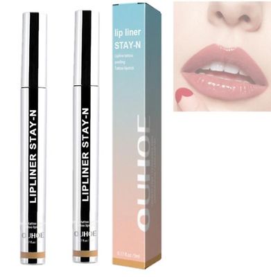 Peel Off Lip Tattoo Pitkäkestoinen huultenrajauskynä, joka ravitsee hyaluroni A:ta