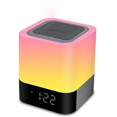 Ceyue Touch led farverige lys Bluetooth højttaler med vækkeur