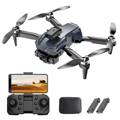 Mini Drone lapsille ja aloittelijoille 4K kaksoiskameran kaukosäädin Taitettava päätön nelikopteri Br: llä Sininen Optical Flow Positioning 2 Bat