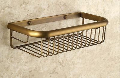 30 cm vintage retro antiikki messinki kylpyhuone suihkukori saippua sieni suihku säilytyskori hylly shampoopidike dba523