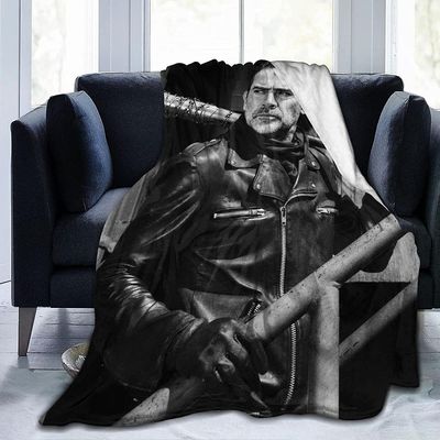 Jeffrey Dean Morgan Viltti Negan erittäin pehmeä flanellihuopa 3D-tulostus Pörröinen muhkea huopa Vuodevaatteet Sisustus Heittohuopa olohuoneeseen ...