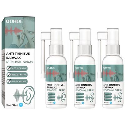 1-3kpl Anti Tinnitus Korvavahan poistosuihke 30ml