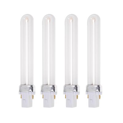 4 x 9W spiker UV-lyspærerør erstatning for 36w UV-herdende lampe tørketrommel hvit