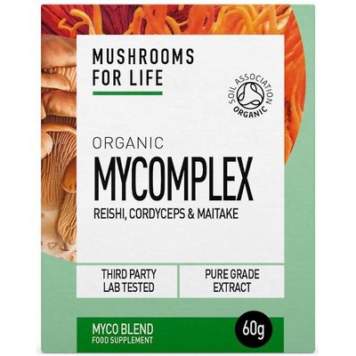 Mushrooms4Life Sienet elämään Luomu Mycomplex 60g (MFL221)