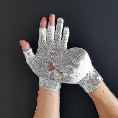 Et par forår sommer is cool åndbar solcreme skridsikre fiskehandsker hvid et par