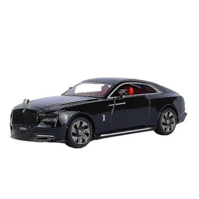 1/24 Rolls-Royce Spectre leluautomalli High Simulation Alloy Sound Light Pull Back Toy Vehicle For Boy Christmas Gift Collection No Box Musta