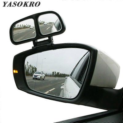YASOKRO auton taustapeili 360 astetta säädettävä auton kuolleen kulman peili auto laajakulma kupera peili kaksoispeili Silver-Left