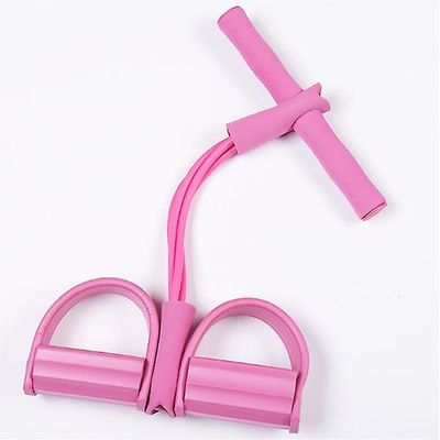 Rør Elastisk Pull Ropes Motionist Rower Mave Resistance Bands Set Pink