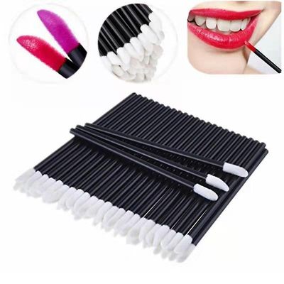 50pcs Engang læbestift Brush Lip Glossy Wands Applikator For øjenskygge Gloss
