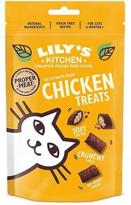 Lilys Kitchen Lilyn keittiön kanahoidot kissoille (kissat, välipalat, puolikosteat) 60 GR