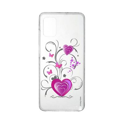 Crazy Kase Skrog til Samsung Galaxy A41 Fleksibelt hjerte og sommerfugl
