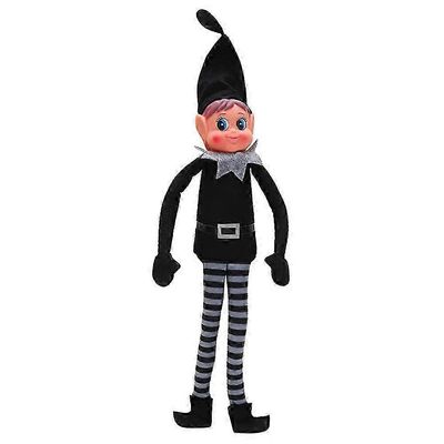 2025 Joulutontut käyttäytyvät huonosti tontulelu pitkillä jaloilla pehmeä vartalo musta joulun joulukoriste