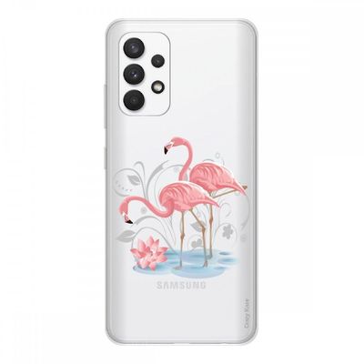 Crazy Kase Cover til Samsung Galaxy A32 4g Soft Silicone 1 Mm, Flamingo