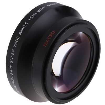 67mm Digital High Definition 0.43×SuPer vidvinkelobjektiv med makro Japan optikk for Canon Rebel T5i
