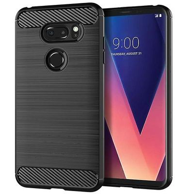 AIR Blød holdbar beskyttelsesskaltaske til LG V30 Plus - Sort