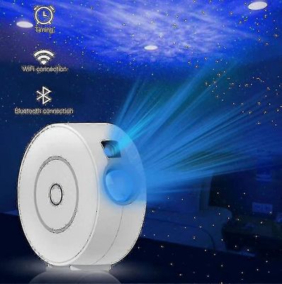 Led Smart Star Projector 3D Galaxy Cloud Star Valoprojektori Makuuhuone Yövalo Valkoinen