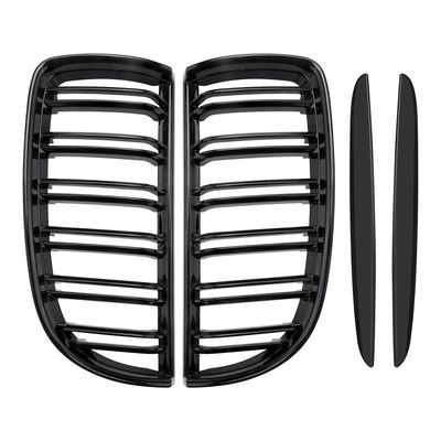 Kompatibel med frontgrill BMW E90 323I, 328I, 335I, 330I, 2005-2008 (blank svart) ljust svart