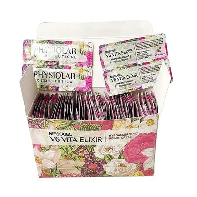 Ninesun Kosmetik Physiolab Mesogel V6 Vita Vitaminer Blomst MTS Reparation Creme Hud Regenererende Reparation Gel Efter hudpleje 100pcs(1 box)