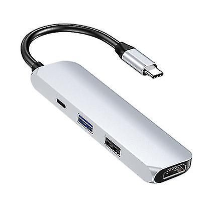 Coosilo Skriv C til Hdmi Hub, med Usb 3.0,usb 2.0,pd hurtig opladningsport