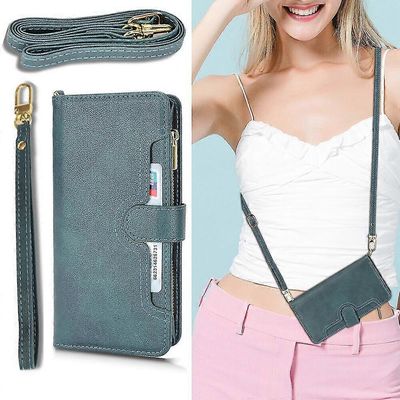 Uusi kotelo, joka on yhteensopiva Motorola Edge 30 Pro -kannen kaulanauhan olkahihnan ja käsihihnan vetoketjun magneettisen lompakkokotelon kanssa ...