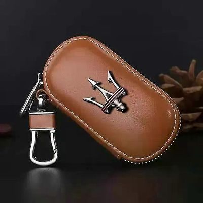 unbrand Auton vetoketjullinen avainkotelo auton avaimen suojalaukku Maserati Levante Ghibli GranCabrio Quattroporte GranTurismo Spyder Coupe Sport ...