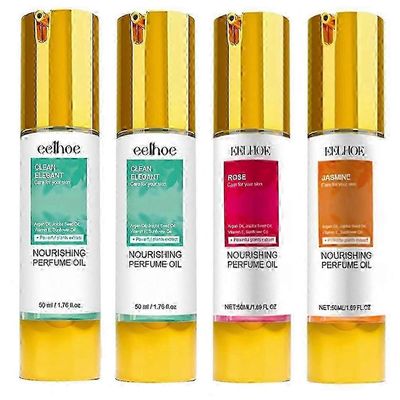 Clean Elegance hajuvesiöljy naisille Parfyymiöljy naisille ja puhdas naisille ja vegaani 50ml kaikki 4 pcs
