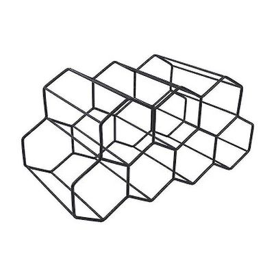 Wine Rack hjem stue vin rack, moderne metall honeycomb bordplate vin rack