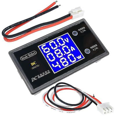 Msbd Dc 0-100v 10a LCD-skærm Digital voltmeter Ammeter Wattmeter Spændingsstrømmåler Volt Detektor Tester 12v 24v 36v 1000w