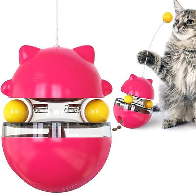 Fantasia Kat pladespiller Tørretumbler utæt mad bold legetøj Teaser Stick rød