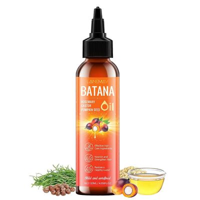 unbrand Batana-öljy hiusten kasvuun Orgaaninen, luonnollinen 4-in-1 nestemäinen batanaöljy rosmariini-, kastor- ja kurpitsansiemenöljyllä - ravitse...