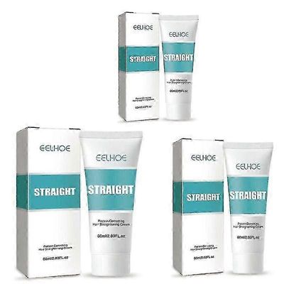1-3kpl Eelhoe Protein Correcting Hair Straightening Cream Sileä Straight Hair Care 60ml 1kpl