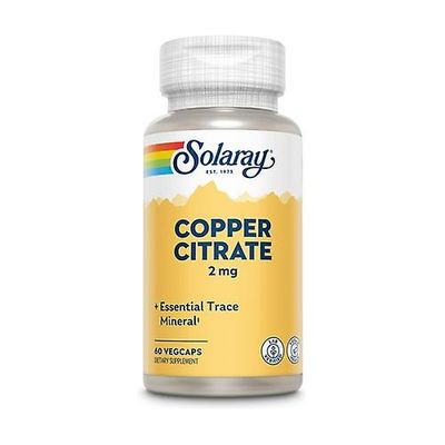 Solaray Citrate Copper 60 vegetable capsules