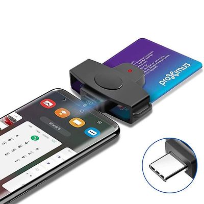 ROCKETEK CSCR3 Type-C Smart CAC kortleser IC ID SIM Bankkortadapter for bærbar Android Telefon