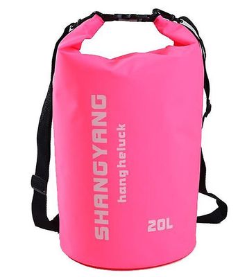 Handuo Pvc vandtæt taske vandtæt taske udendørs drifting taske Pink 20L