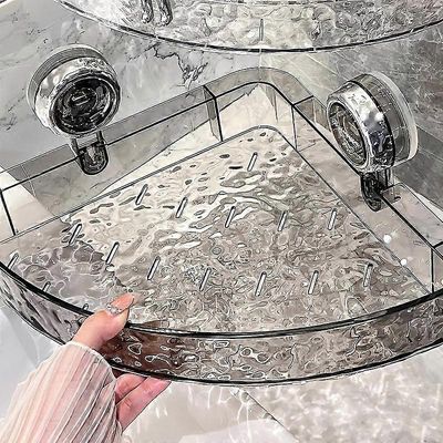 Raidley No Drill Clear Wall Caddy, Raidley Easymount kylpyhuoneen säilytyshylly - porausta ei tarvita, Raidley imukuppi caddy, Raidley kylpyhuonehylly