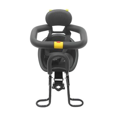 Musta säädettävä polkupyörän lasten turvaistuin Pyörän lastenistuin 35 kg kantavuus